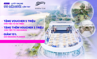 Saigon South Marina Club - Hôn lễ tuyệt đẹp dưới ánh hoàng hôn - Blog Marry